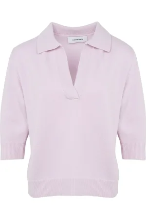 YVES SALOMON Playera tipo polo tejida