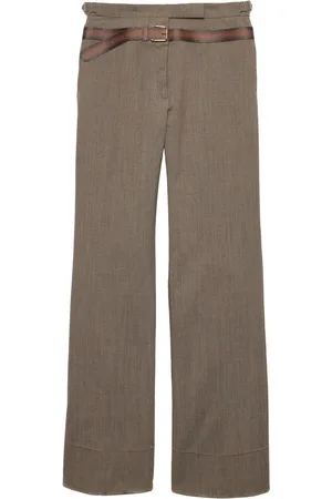 Prada Pantalones con dobladillo vuelto