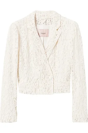 Twin-Set Blazer con paneles de encaje