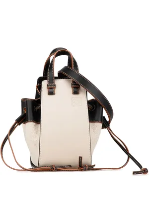 Loewe Bolsa satchel Mini Leather and Canvas Hammock Bag 2010-2024
