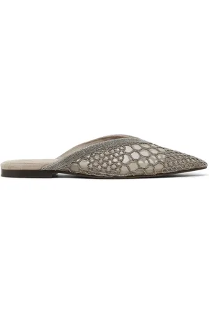 Brunello Cucinelli Mules con detalle de cadena Monili