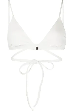 Simkhai Top de bikini con diseño cruzado