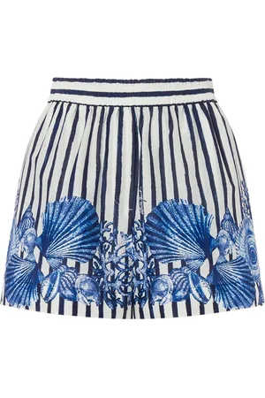 Alberta Ferretti Shorts con motivo de rayas