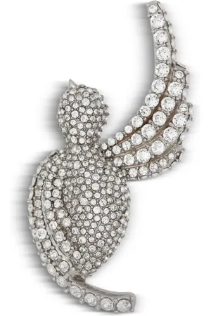 Balmain Broche Swallow con detalles de strass