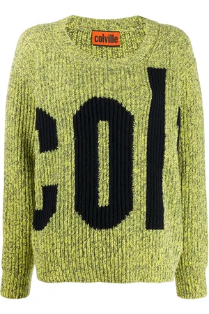 Colville Suéter de canalé con logo