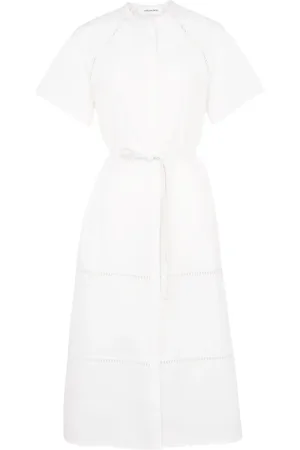 YVES SALOMON Vestido midi con cinturón