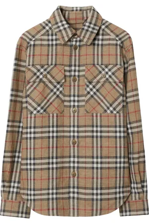 Burberry Camisa con cuadros estampados