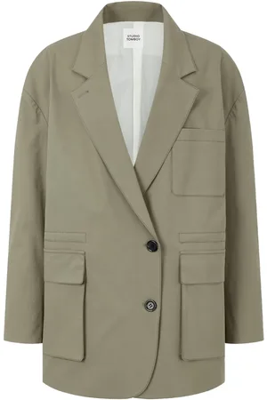 Studio Tomboy Chamarra oversize con bolsillos grandes