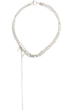 Justine Clenquet Collar de cadena bañado en paladio
