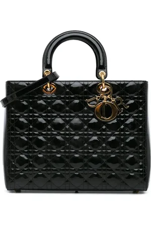 Dior Bolsa satchel Large Patent Cannage Lady Dior 2014