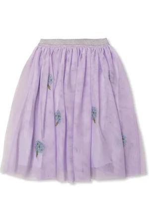 Stella McCartney Falda corta con bordado floral