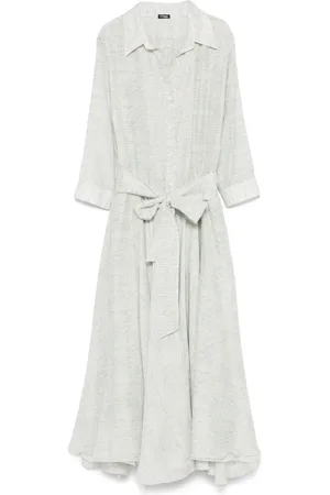 Kiton Vestido midi con estampado geométrico