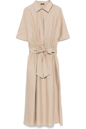 Kiton Vestido camisero de seda