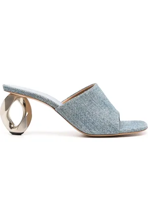 J.W.Anderson Mules con tacón de cadena de 80mm