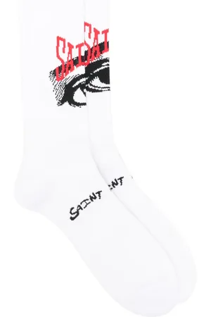 SAINT MXXXXXX Calcetines con logo en intarsia