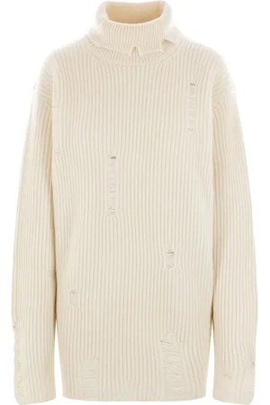 ANN DEMEULEMEESTER Suéter con efecto desgastado