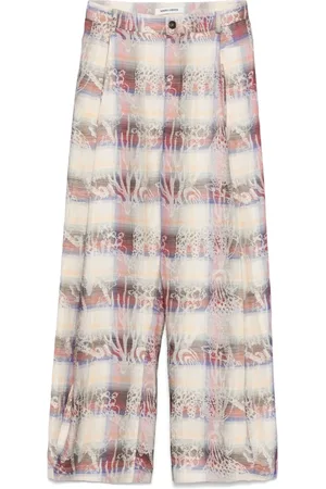 HENRIK VIBSKOV Pantalones con cuadros estampados