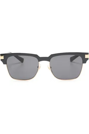 VERSACE Lentes del sol con armazón cuadrada y logo