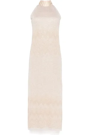 D.EXTERIOR Vestido midi de lúrex