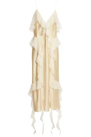 Khaite Vestido midi de seda The Pim