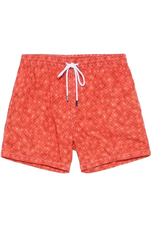BARBA Shorts de playa con estampado gráfico