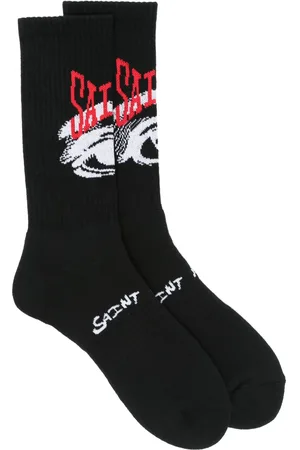 SAINT MXXXXXX Calcetines con logo en intarsia