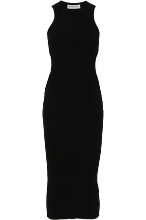 Mach & Mach Vestido midi tejido de canalé