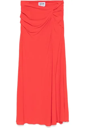 Moschino Falda midi con detalle de nudo