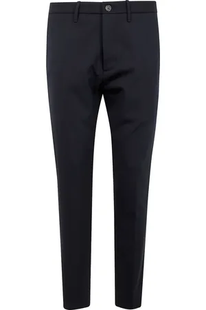 Nine In The Morning Pantalones de vestir con parche del logo