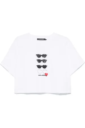 Karl Lagerfeld Playera con detalles de lentes de sol