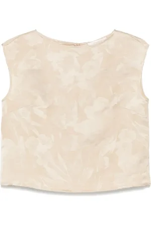 Incotex Camiseta con logo floral en jacquard