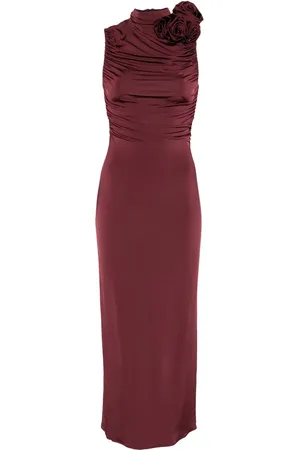MAGDA BUTRYM Vestido midi con diseño fruncido