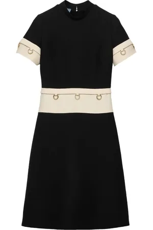 Prada Vestido midi con detalle de anillo