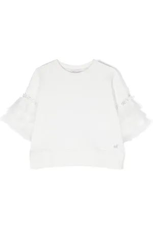 MONNALISA Playera con mangas de tul