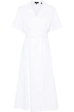 THEORY Vestido midi manga corta