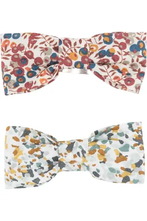 Il gufo Pack de dos clips para el cabello con estampado floral
