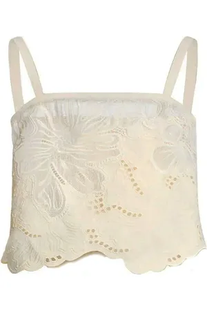 Elie saab Camiseta con encaje floral