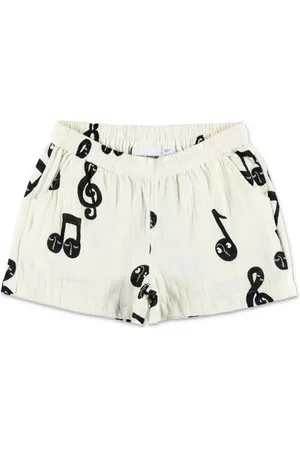 Mini Rodini Shorts con nota musical estampada
