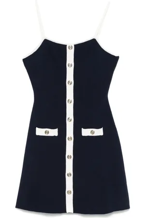 Maje Vestido midi tejido de canalé