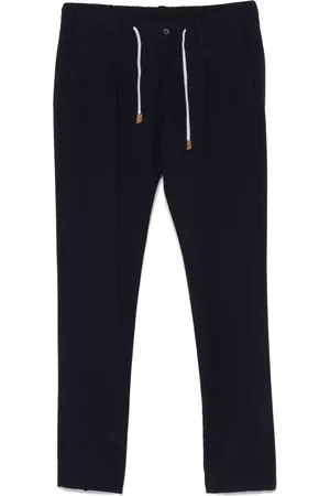 ELEVENTY Pantalones con cordones en la pretina