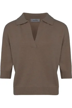 YVES SALOMON Playera tipo polo tejida