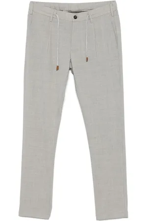 ELEVENTY Pants con efecto melange