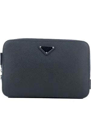 Prada Structured logo pouch