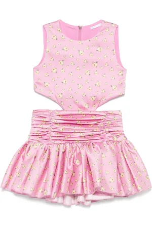 MISS GRANT Vestido con acabado satinado y aberturas