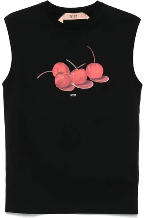 Nº21 Top con cerezas estampadas