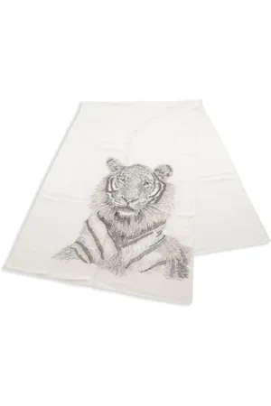 Hermès 2010s embroidered scarf