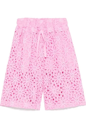MISS GRANT Shorts con encaje floral
