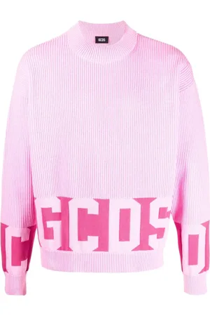 GCDS Suéter tejido con logo en intarsia