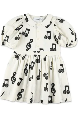 Mini Rodini Vestido con estampado Music Note