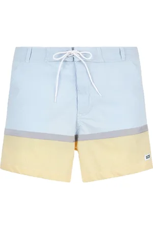 GCDS Shorts de playa con rayas estampadas y cordones